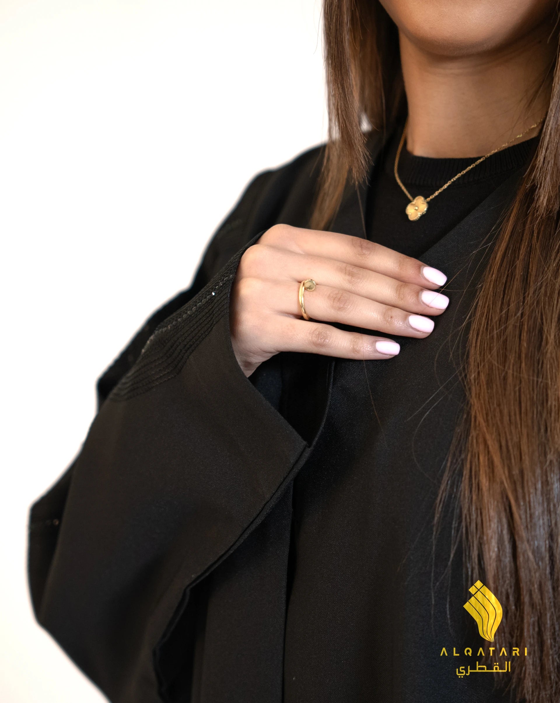 Timeless Elegant Black Marina Abaya