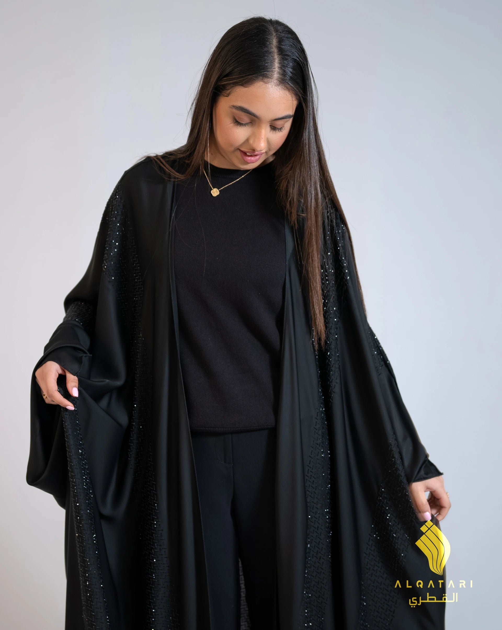Exquisite Bahraini Satin Abaya